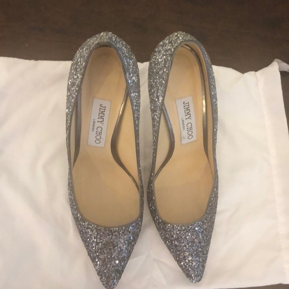 Jimmy Choo shoes ROMY 100 Glitter ombre - Picture 6 of 7